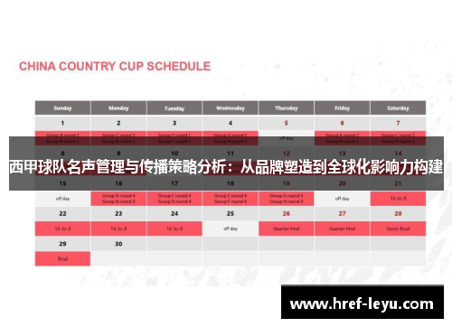 西甲球队名声管理与传播策略分析:从品牌塑造到全球化影响力构建 西甲球队名声管理与传播策略分析:从品牌塑造到全球化影响力构建